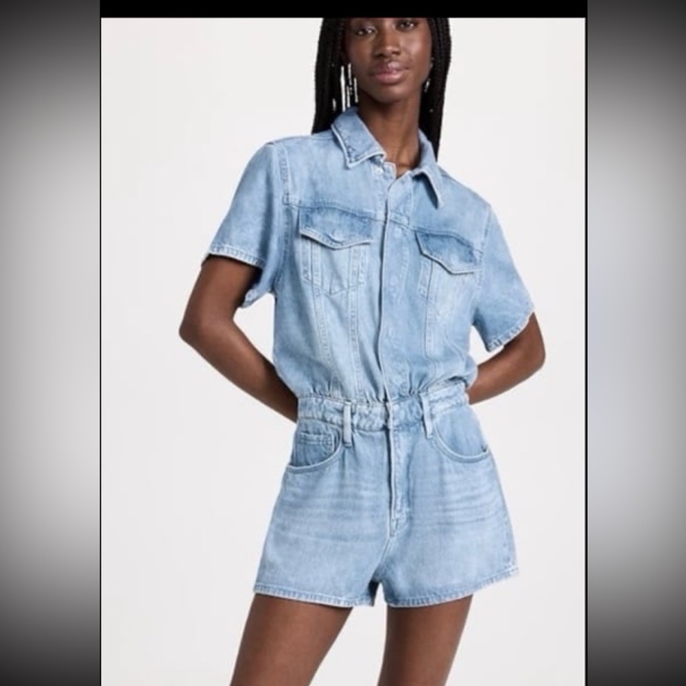 NWT Good American Fit For Success Weightless Shorts Jumpsuit
